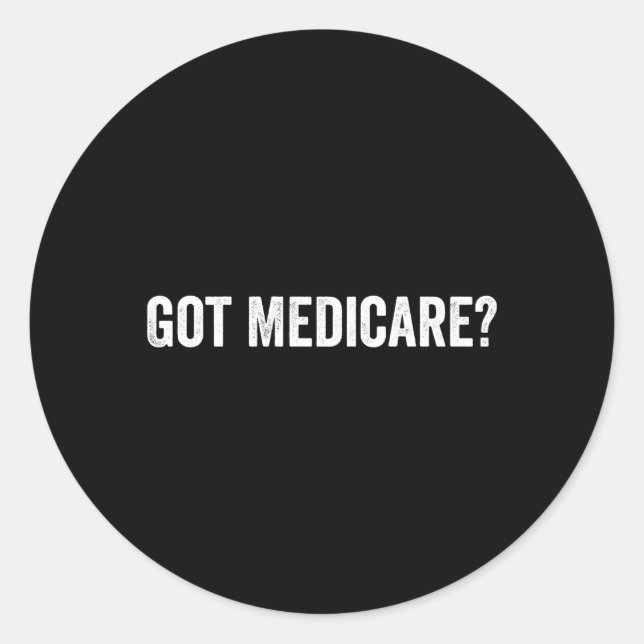 Sticker Rond Assurance Medicare Agent D'Assurance Et (Devant)