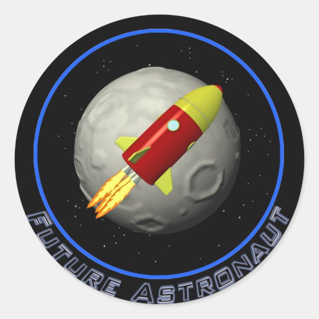 Sticker Rond Astronaunt (Devant)