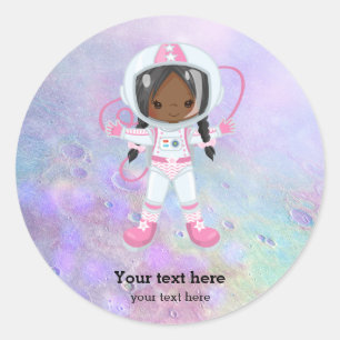 Sticker Rond Astronaute