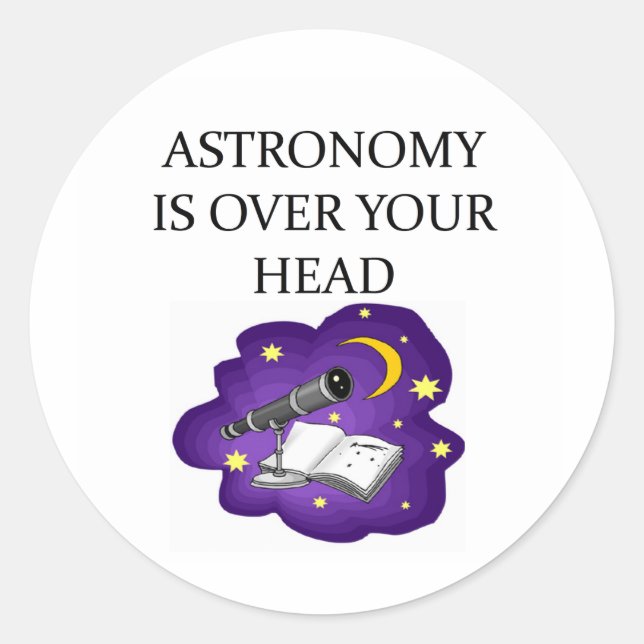 STICKER ROND ASTRONOMIE (Devant)