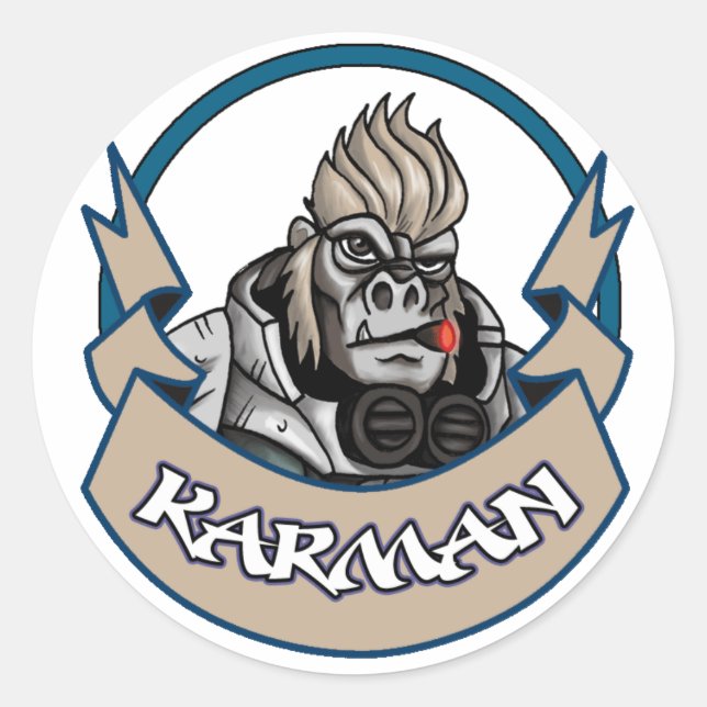 Sticker Rond AT-43 Comic Karman (Devant)