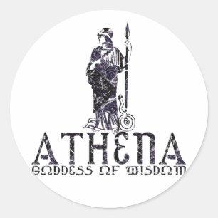 Sticker Rond Athéna