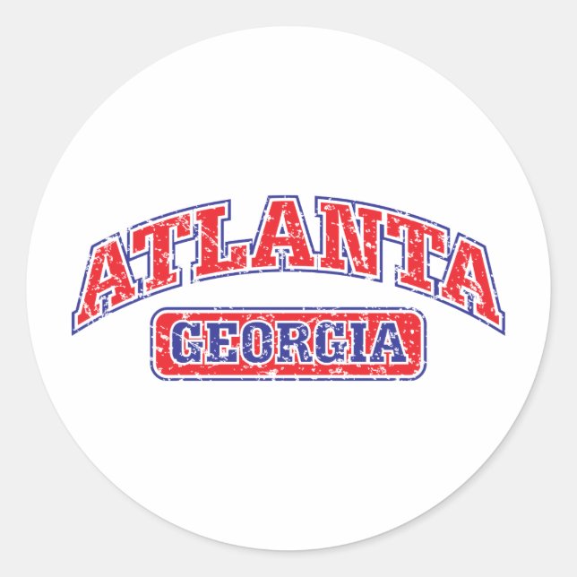 Sticker Rond Atlanta Athletic (Devant)