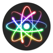 Atom brillant coloré | Cadeaux Geeks