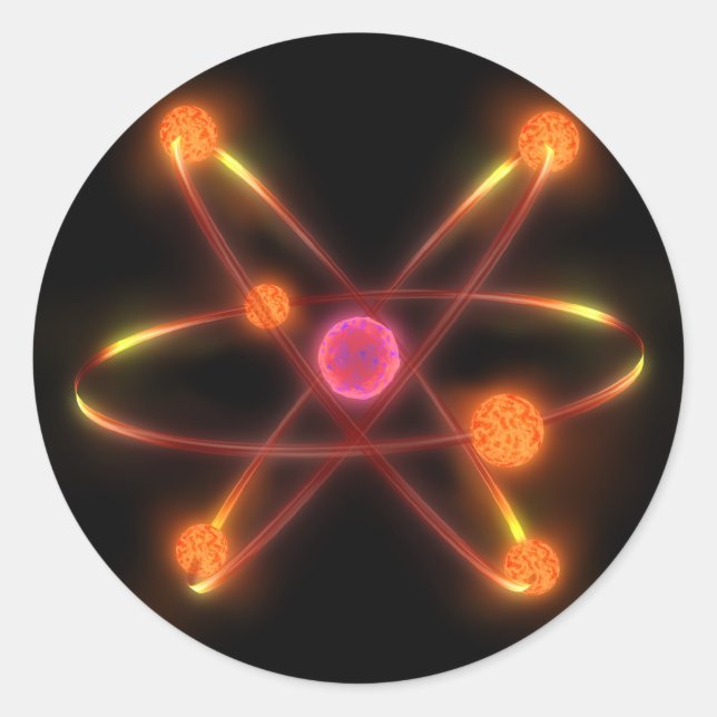 Sticker Rond atomique (Devant)