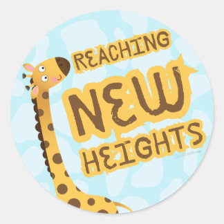 Sticker Rond Atteindre de nouvelles hauteurs