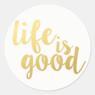 Sticker Rond Attitude de vie Citation motivationnelle Rêves bon