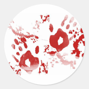 Sticker Rond Attrapé la main dans le sac