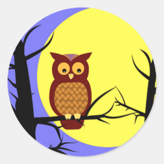 Sticker Rond Au clair de lune
