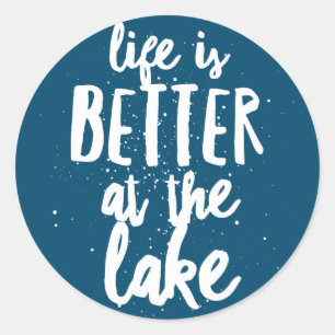 Sticker Rond Au lac