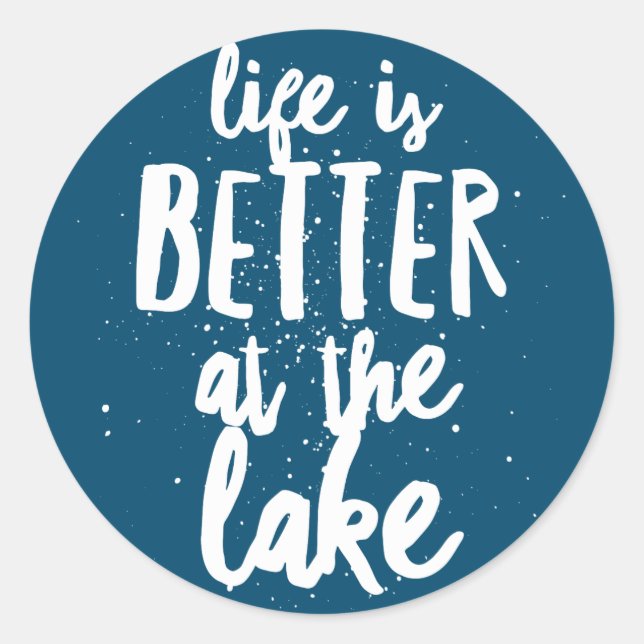 Sticker Rond Au lac (Devant)