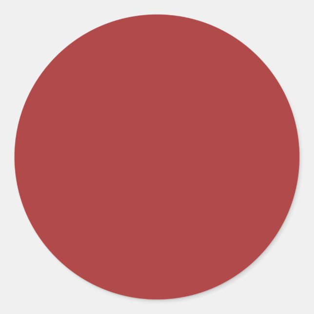 Sticker Rond Auburn (couleur solide) (Devant)