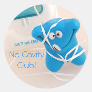 Sticker Rond Aucun club de cavité !