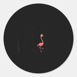 Sticker Rond Aucun désir de s'intégrer Typographie minimaliste 