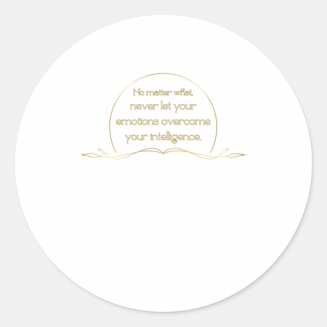 Sticker Rond Aucun objet1 (Devant)
