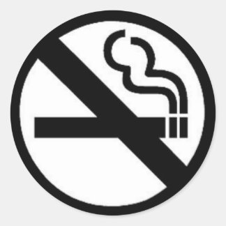 Sticker Rond AUCUN SmOking
