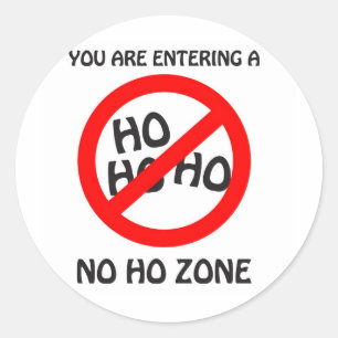 Sticker Rond aucune ho zone