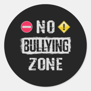 Sticker Rond Aucune zone d'intimidation