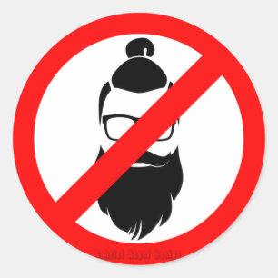 Sticker Rond Aucuns hippies ou petits pains d'homme