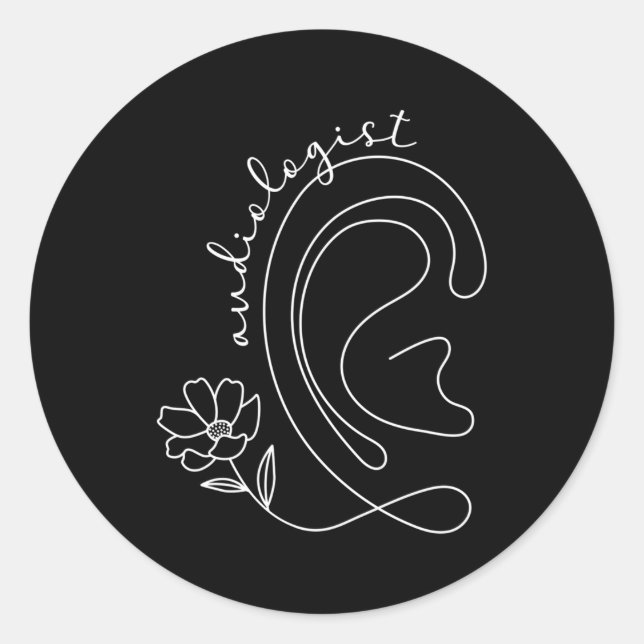 Sticker Rond Audiologiste audiologiste (Devant)