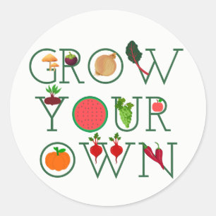 Sticker Rond Augmentez votre propre
