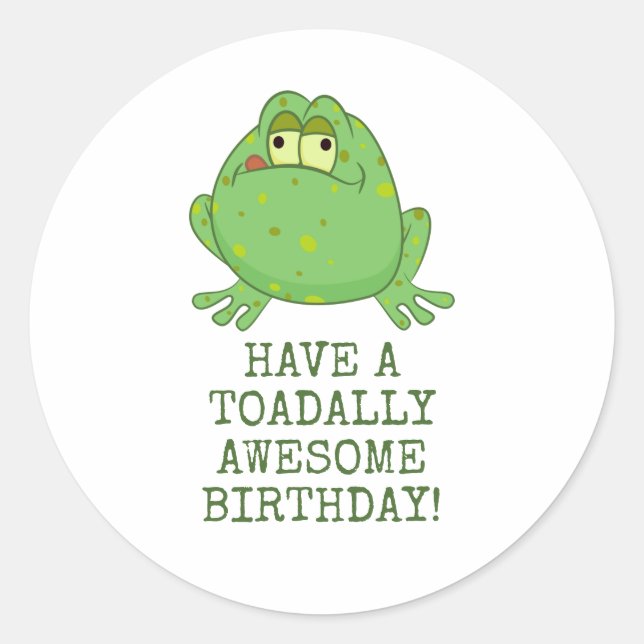 Sticker Rond Aujourd'hui merveilleux anniversaire (Devant)