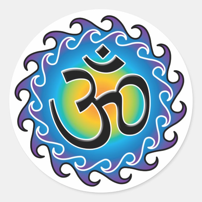 Sticker Rond Aum (Devant)