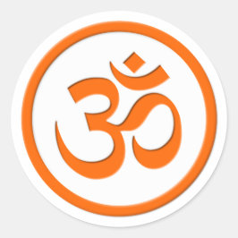 Sticker Rond Aum, Om, Ohm