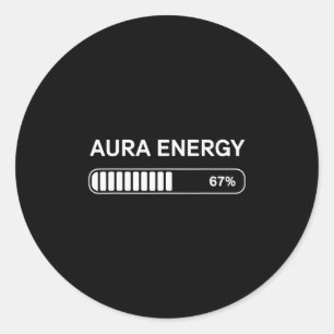 Sticker Rond Aura Énergie À 67 