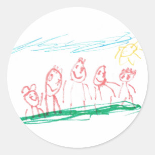 Sticker Rond Ausflug