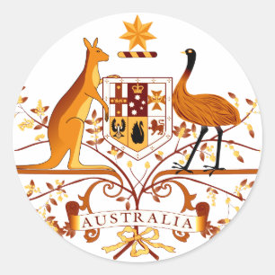Sticker Rond Australie - ACO Brown