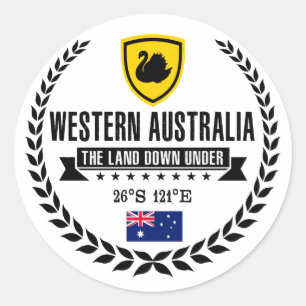 Sticker Rond Australie occidentale
