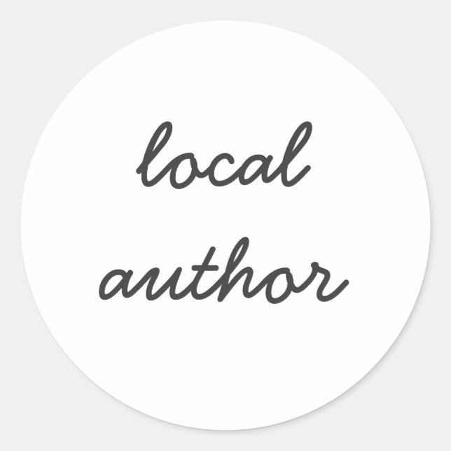 Sticker Rond auteur local (Devant)