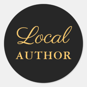 Sticker Rond Auteur local Gold Black Book Promo
