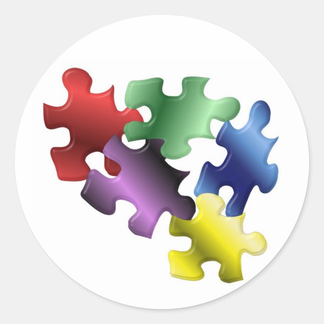 Sticker Rond Autisme (Devant)