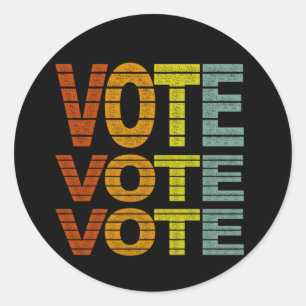 Sticker Rond autocollant-vote