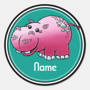 Sticker Rond Autocollants, modèle nommé, bande dessinée