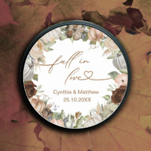 Sticker Rond Automne Rustique Automne Rustique Automne Floral e