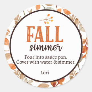 Sticker Rond Automne Simmer