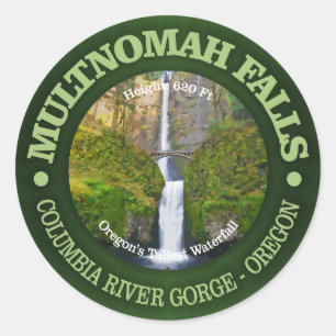 Sticker Rond Automnes de Multnomah