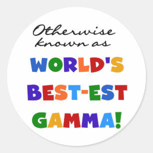 Sticker Rond Autrement connu en tant que cadeaux du gamma