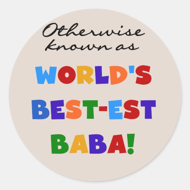 Sticker Rond Autres sous le nom de meilleurs T-shirts et cadeau (Devant)