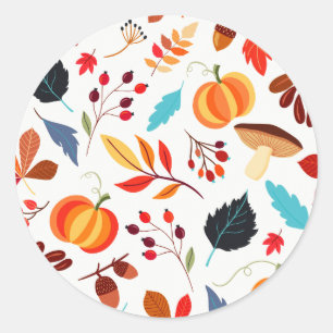 Sticker rond aux couleurs joyeuses