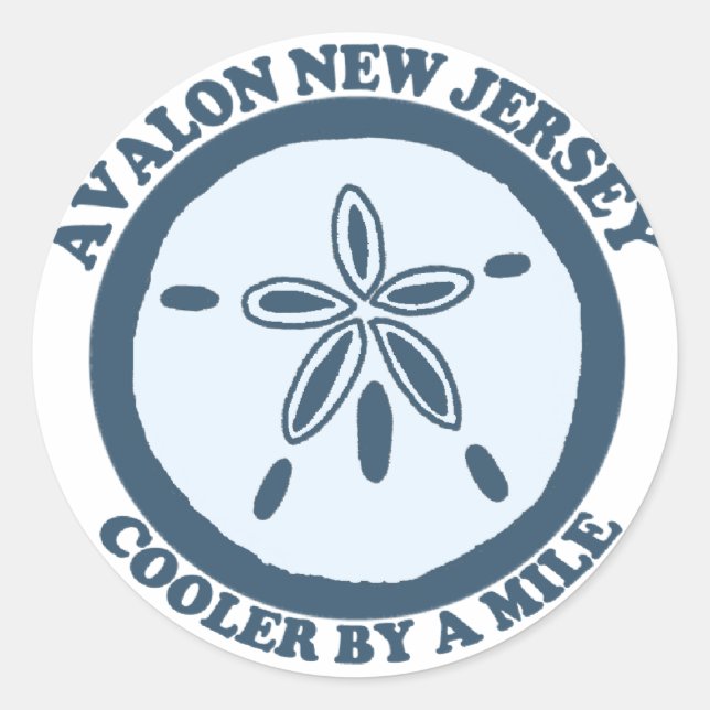 Sticker Rond Avalon. (Devant)