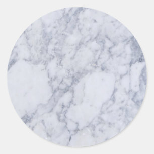 Sticker Rond Avec Marbre gris Blank Modèle Personnalisé Classic