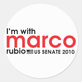 Sticker Rond Avec Marco