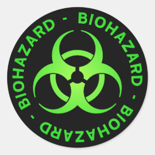 Sticker Rond Avertissement écologique