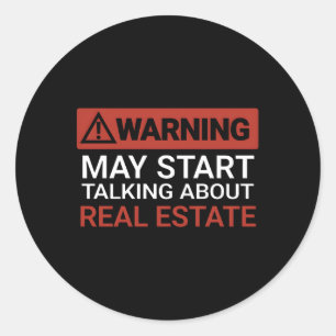 Sticker Rond Avertissement May St Parler De Immobilier