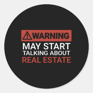 Sticker Rond Avertissement May St Parler De Immobilier