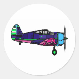 Sticker Rond avion